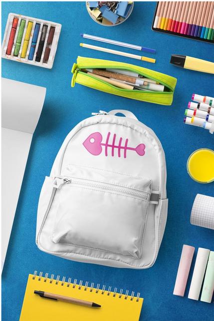 Produktbild Bügelbilder Schul & Freizeitsrucksack-Set Fishbone (15 l)