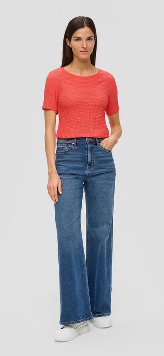 Actual product image S.Oliver T-Shirt T-Shirt aus Strukturjersey (44)