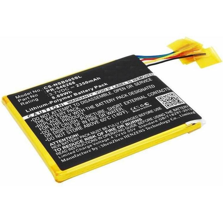 CoreParts Battery for Fuhu Tablet (2350 mAh), Notebook Akku, Schwarz