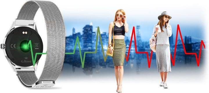 Actual product image Gino Rossi SW017-7, silver colour (38 mm)