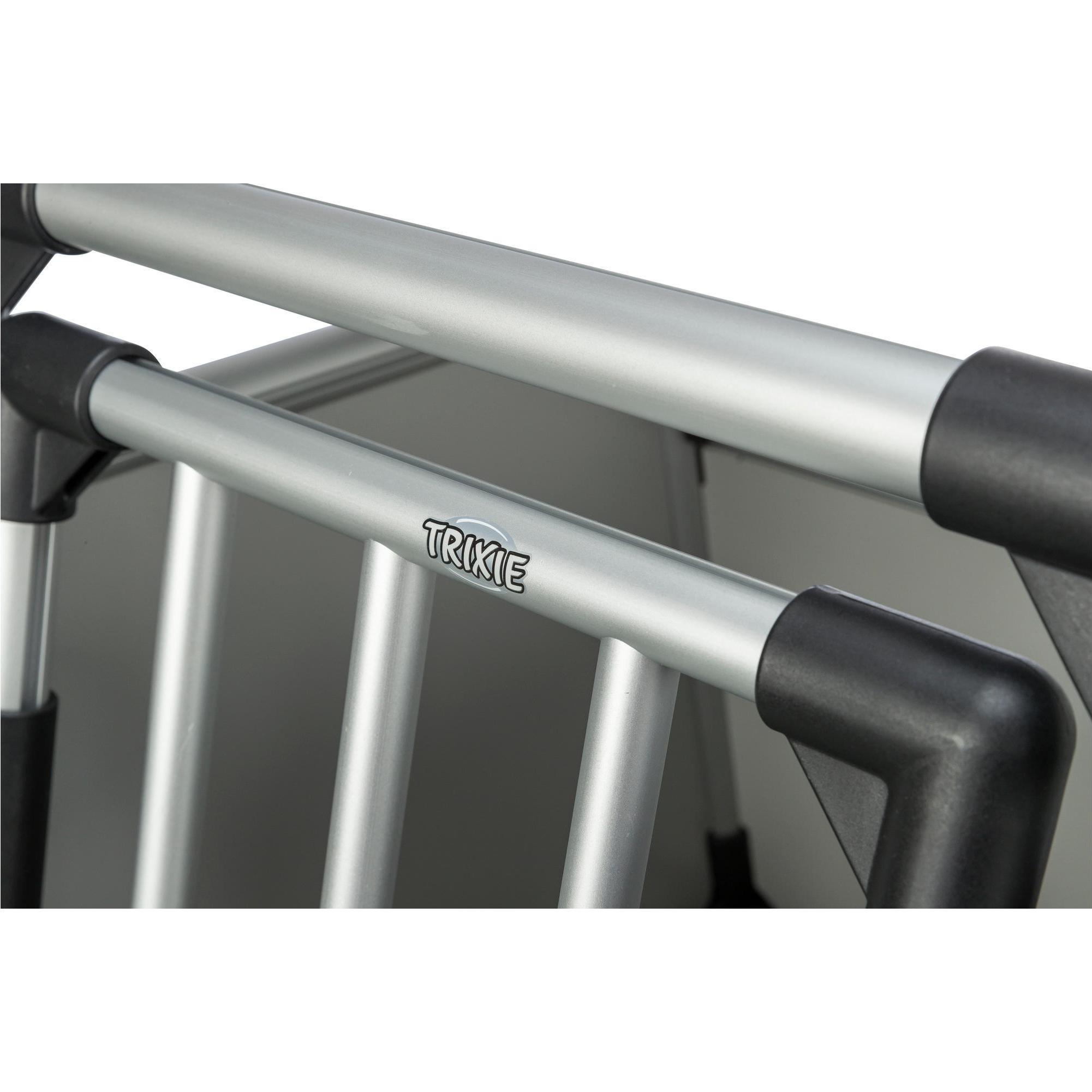 TRIXIE Boîte de transport double pour animaux M-L Aluminium