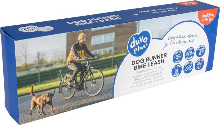 Produktbild Duvoplus Dog Runner, Fahrradleine, 47x42 cm/120 cm (47, Hund, Fahrrad)