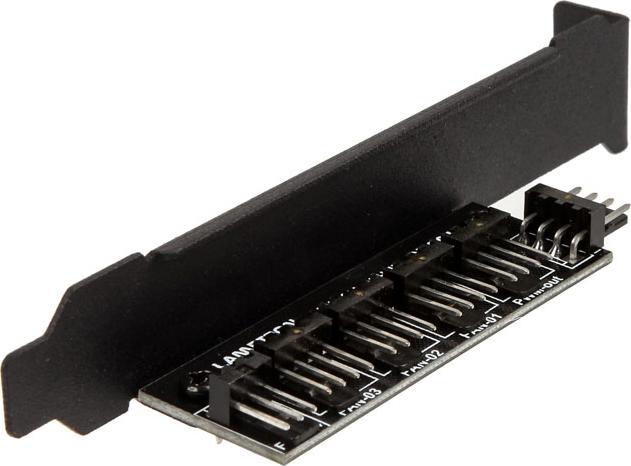 Actual product image Lamptron SP501 PWM hub for PCI bracket (4 Fan)