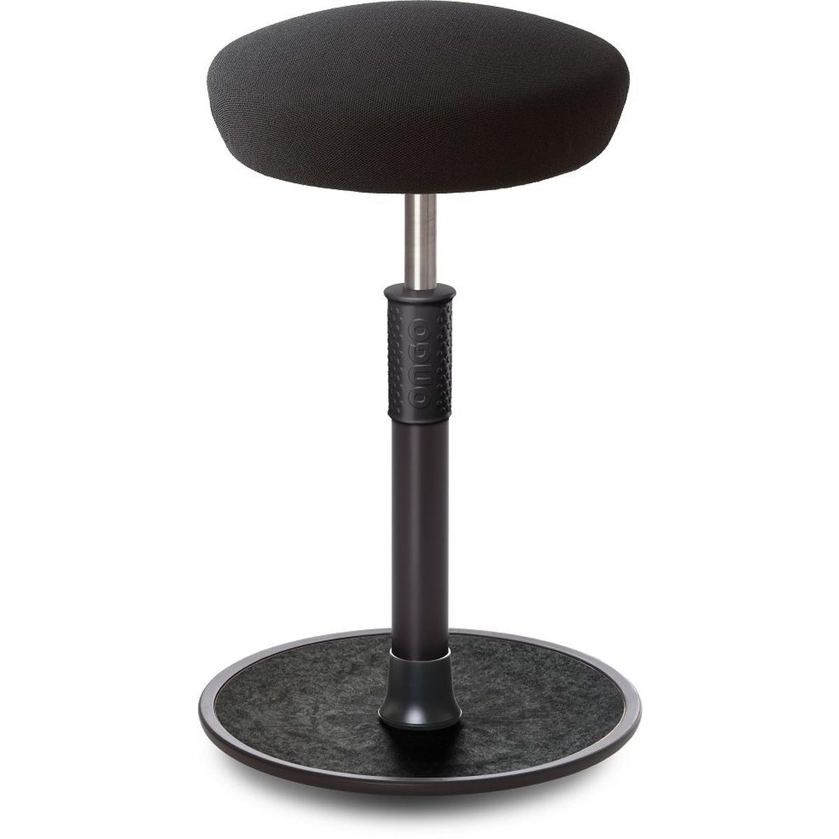 Ongo, Bürostuhl, Sitz- Stehhocker Free Tall Hutsitz Gestrick schwarz schwarz /schwarz