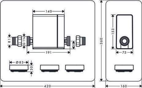 Actual product image hansgrohe Case Water Management System Pontos