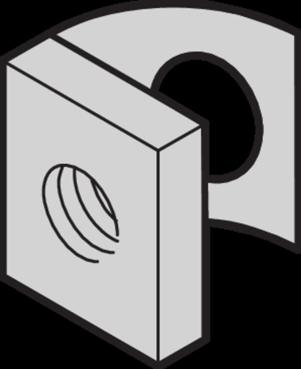 Produktbild Schroff Schiebemutter