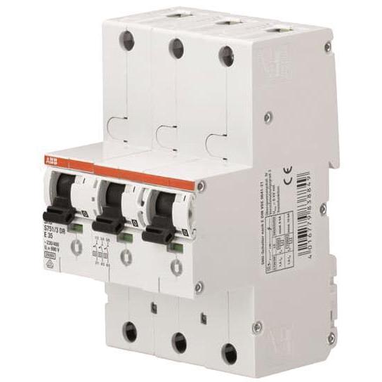 ABB, Schutzschalter, Stotz S&J Haupleitungsschutzschalter S751/3DR-E63