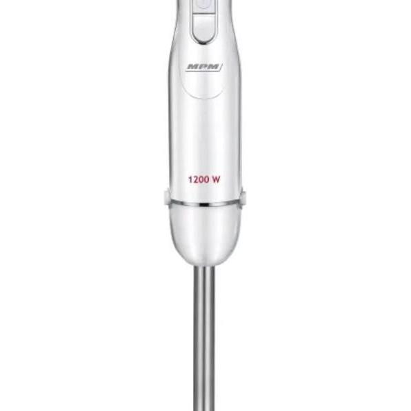 MPM Frullatore manuale 1200W MBL-35, Frullatore a immersione, Bianco