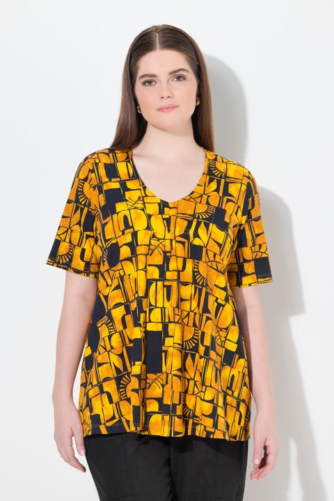 Produktbild Ulla Popken T-Shirt, Sonnen, V-Ausschnitt, Halbarm (50, 52)