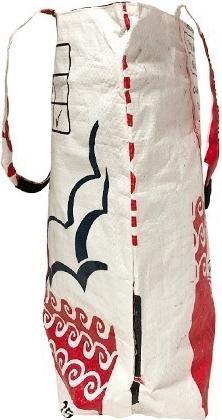 Immagine prodotto Bekos Upcycling - Grosser Shopper XL aus recycelten Fischfuttersäcke roter Fisch