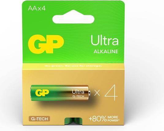 GP Batteries Ultra Alkaline batterij AA Mignon 1,5V Blister van 4 (4 Pcs., AA)