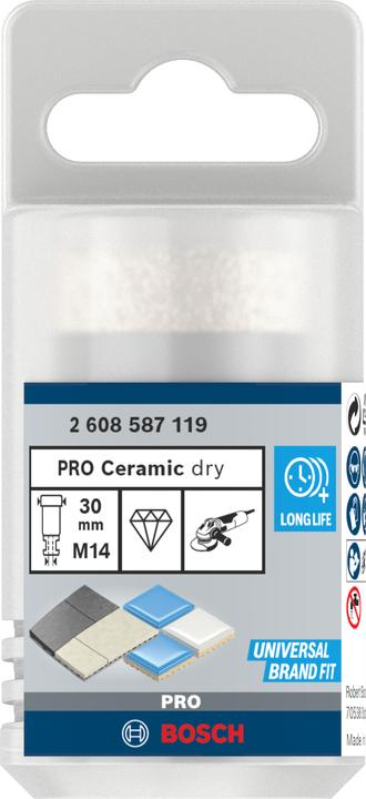 Image du produit Bosch Professional Zubehör PRO Core Cutter sec, 30 x 35 x 22,23 mm (30 mm)