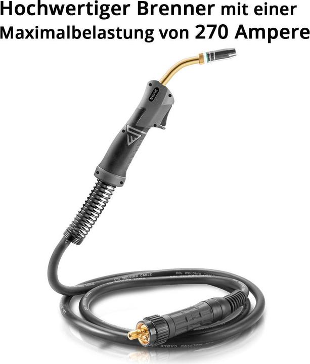 Actual product image Stahlwerk AK25 MB25 welding torch 3 m hose package for MIG MAG welding machines
