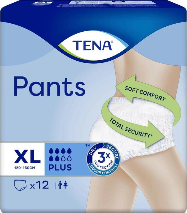 Tena Pantalon Plus XL (12 x, Large)
