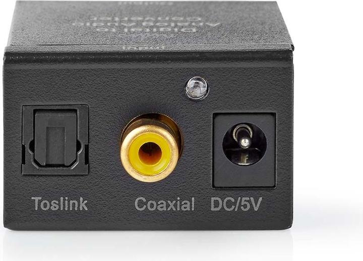 Produktbild Nedis Digital Audio Converter 1-Way Connection Input: 1x Digital RCA / 1x TosLink Connection Output: (0.05 m, Optisch)