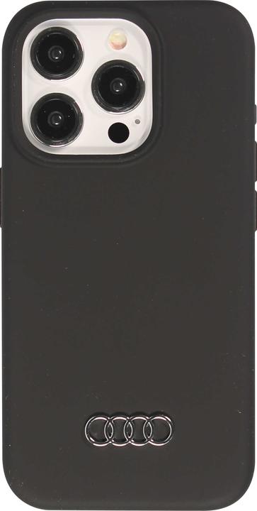 Productafbeelding Audi Siliconen hoesje iPhone 15 Pro 6.1" czarny/zwart hardcase AU-LSRIP15P-Q3/D1-BK (Apple iPhone 15 Pro)