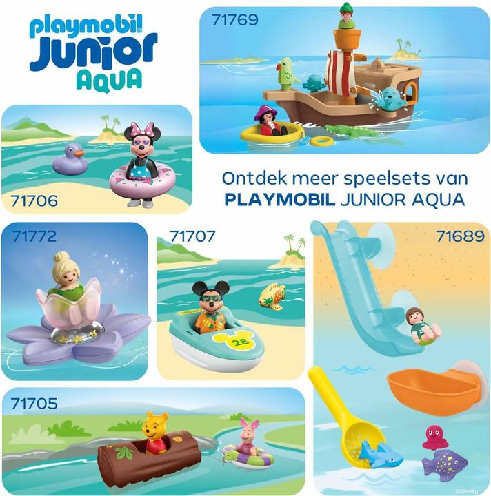 Produktbild Playmobil JUNIOR AQUA: Wasserfalltank mit Rutsche (71775, Playmobil Junior)