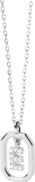 Pd Paola PDPAOLA - PÅ¯vabnÃ½ stÅ™ÃbrnÃ½ nÃ¡hrdelnÃk pÃsmeno "E" LETTERS CO02-516-U (Å™etÃzek. pÅ™ÃÃvÄ'sek (Argent 925, 50 cm)