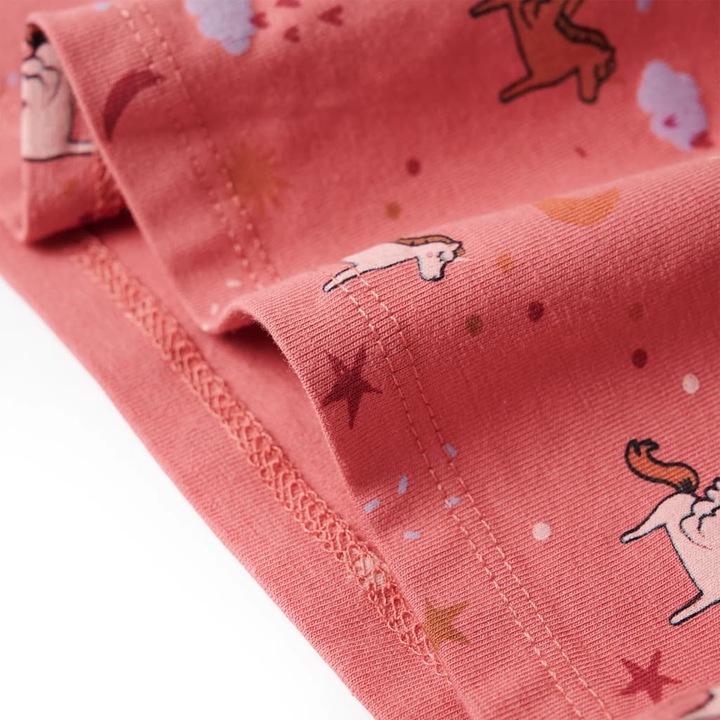 Actual product image VidaXL Children's pyjamas with long sleeves dusky pink 92,Material: 95 (92)