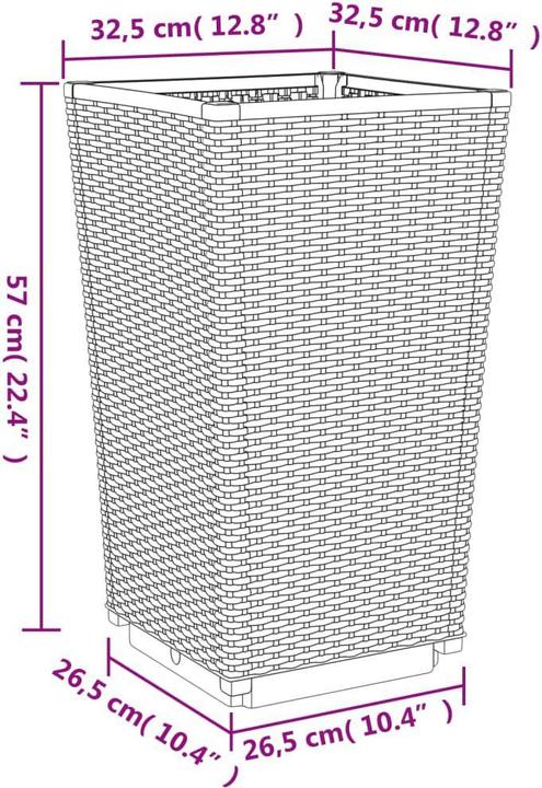 Actual product image vidaXL Pflanzkübel