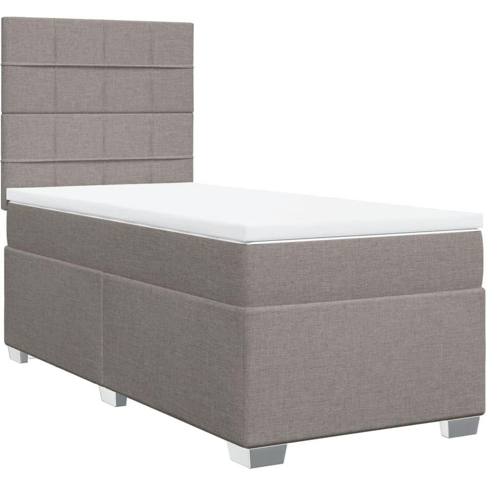 Thumbnail - VidaXL, Bett, Bo x springbett mit Matratze 120 x 200 cm Stoff (120 x 200 cm)