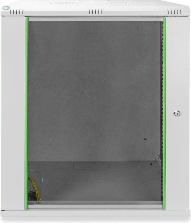 Immagine prodotto Digitus 48,3cm 19inch armadio a muro 16HE SoHoline RAL7035 grigio H816mmxW600mmxD450mm con porta in vetro (16 HE, Rack da 19 pollici)