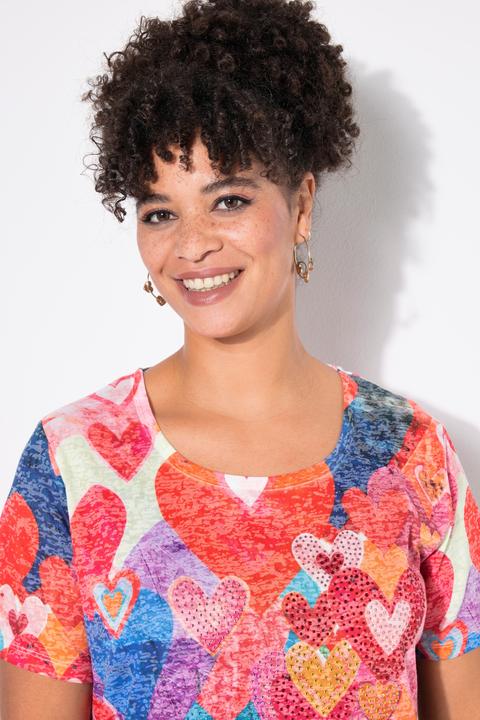 Actual product image Miamoda T-Shirt, A-Linie, Herzmuster (56)