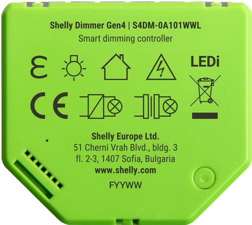 Produktbild Shelly Dimmer Gen4 (Dimmaktor)