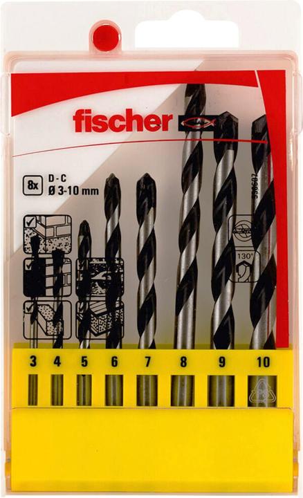 Fischer Foret à béton D-C Set 3-10mm (3-10 millimètres)