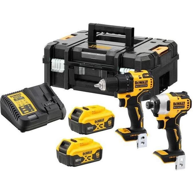 DeWalt, Bohrmaschine + Akkuschrauber, DCK2061P2T (Akkubetrieb)