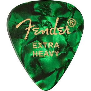 Fender 351 Picks, XHeavy Green Moto 12 (12 x), Plektrum, Grün