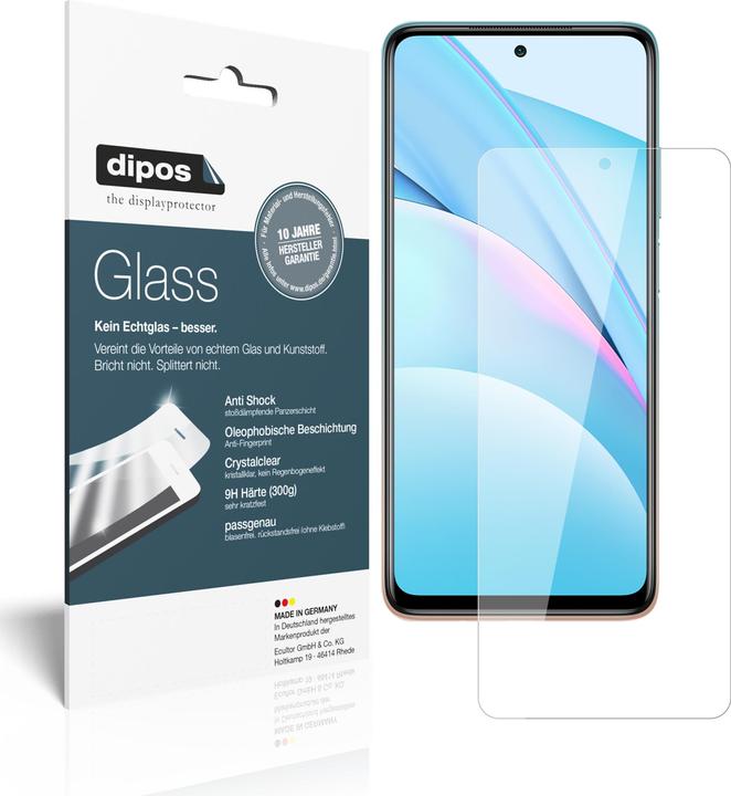 Dipos Displayschutz Anti-Shock (2 Stück, Xiaomi Mi 10T Lite)