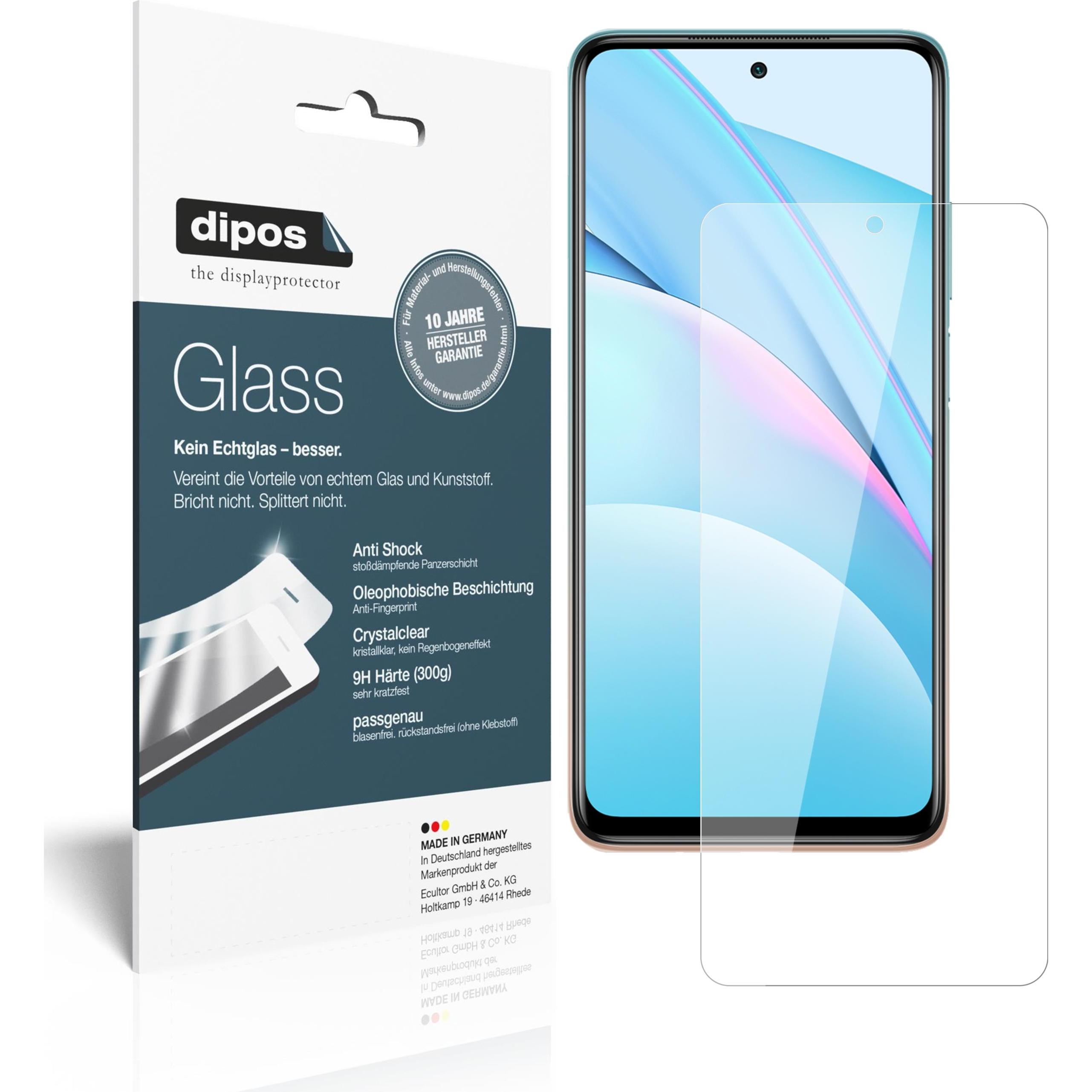 Dipos Displayschutz Anti-Shock (2 Stück, Xiaomi Mi 10T Lite), Smartphone Schutzfolie, Transparent