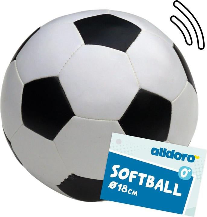 Produktbild Alldoro Softball Grösse 3, Ø 18 cm, s/w