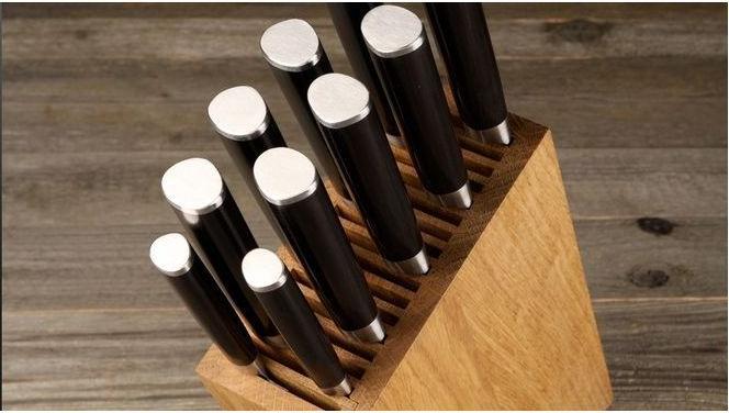 Produktbild Sknife Messerblock Eiche schräg