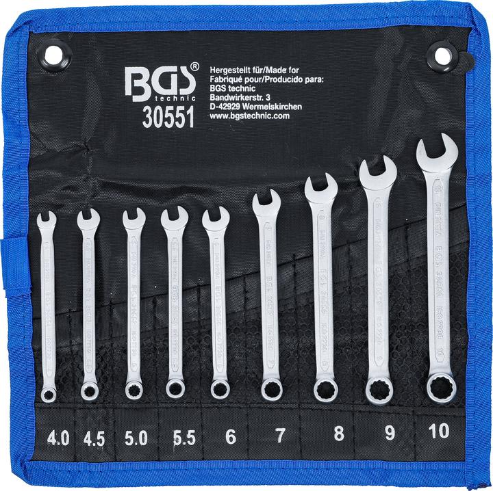 Actual product image BGS Combination spanner set (6 mm, 10 mm, 7 mm, 5 mm, 8 mm, 9 mm, 4 mm)