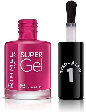 Image du produit Rimmel London Super Gel STEP1 (025 Violet urbain, Vernis à ongles effet gel)
