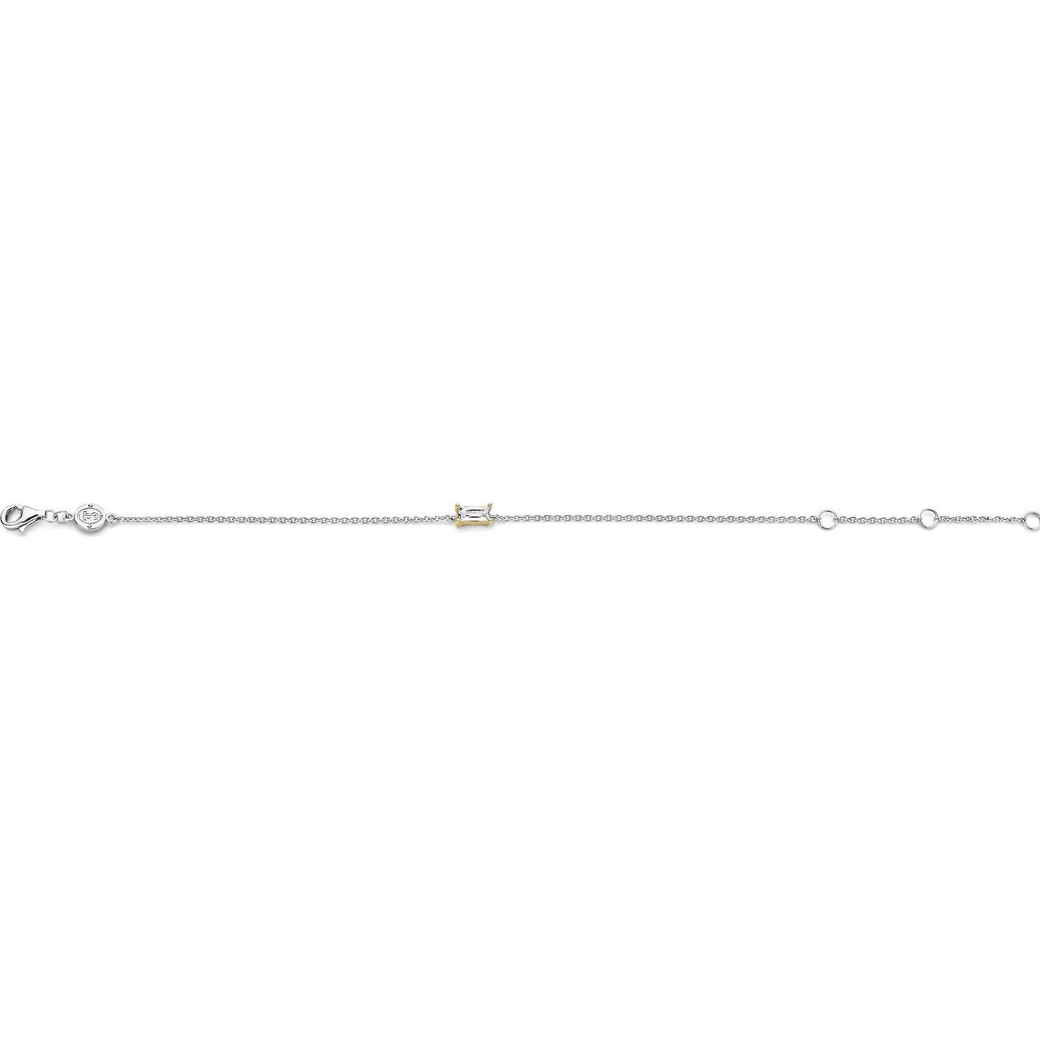 Thumbnail - Ti Sento Milano, Armschmuck, Armband mit Zirkonia bicolor 2973ZY, (20 cm, 925er Silber)