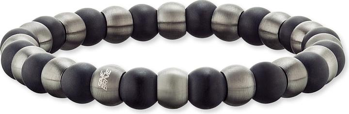 Actual product image Save Brave Bracelet SBB-Bruce Men (21 cm, Coloured stone, Stainless steel)
