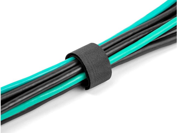 Actual product image Delock Velcro cable tie L 180 x W 20 mm black 10 pcs. (Velcro cable ties, 180 mm, 10 pcs.)