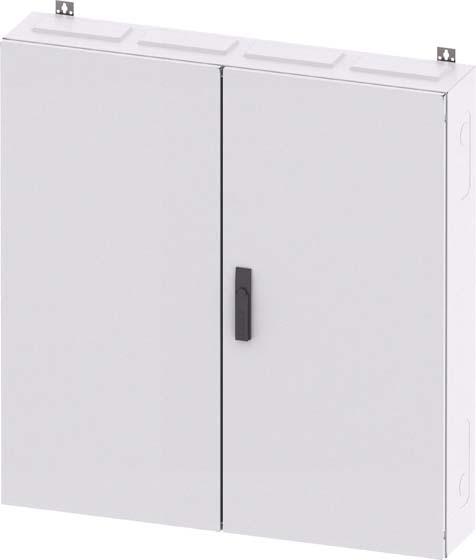 Actual product image Siemens ALPHA 400, wall-mounted enclosure, flat rate, IP43, protection class 1, H: 1100 mm, W: 1050 mm