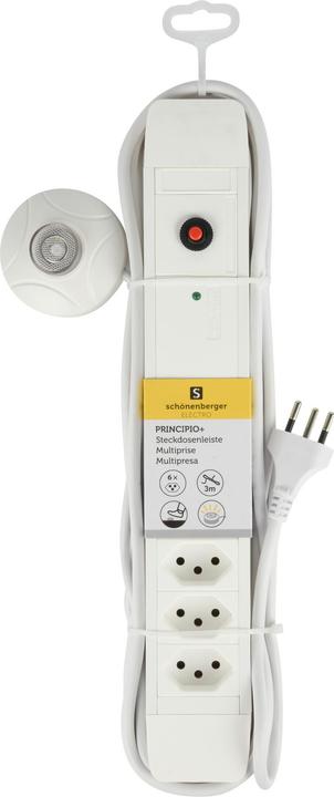 Actual product image Schönenberger Standard-Line socket strip 6xT13 (6x, Type 13, 3 m)