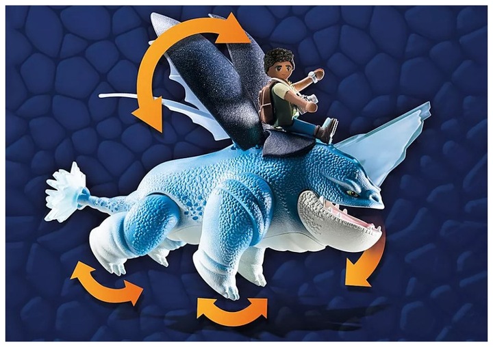Produktbild Playmobil Dragons: The Nine Realms - Plowhorn & D'Angelo (71082, Playmobil Dragons)