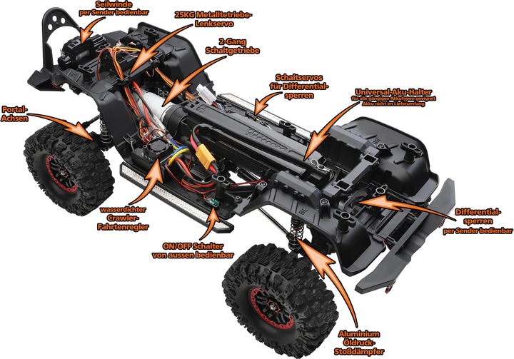 Produktbild DF-Models DF-4S Pro Crawler (ARR Almost-Ready-to-Race)
