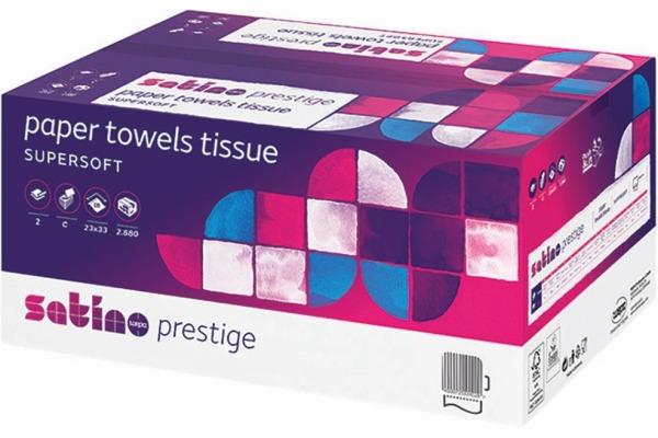 Actual product image Wepa C-fold towels Satino (1x)