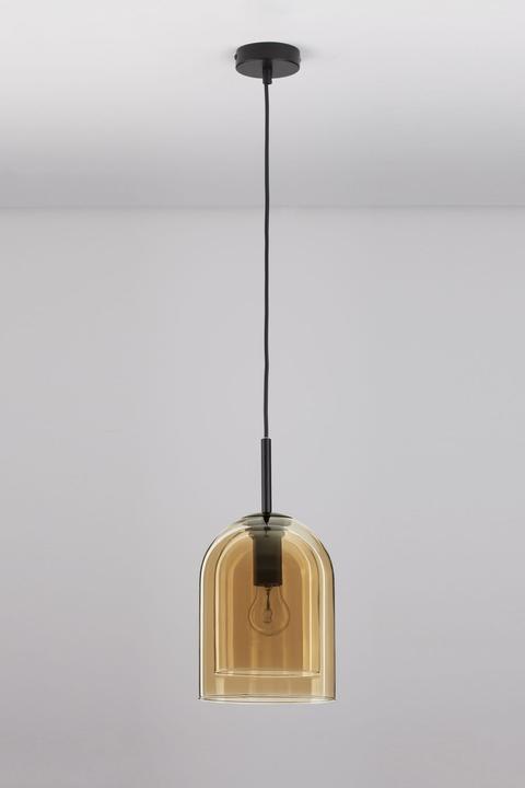 Immagine prodotto Nova Luce Lampada a sospensione VELOR E27 nero champagne 240x18cm dimmerabile 9236730