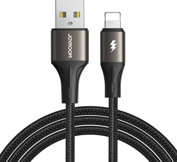 Joyroom Cable USB to Lightning SA25-AL3 / 3A / 1.2m (black) (1.20 m, USB 3.2 Gen 1)