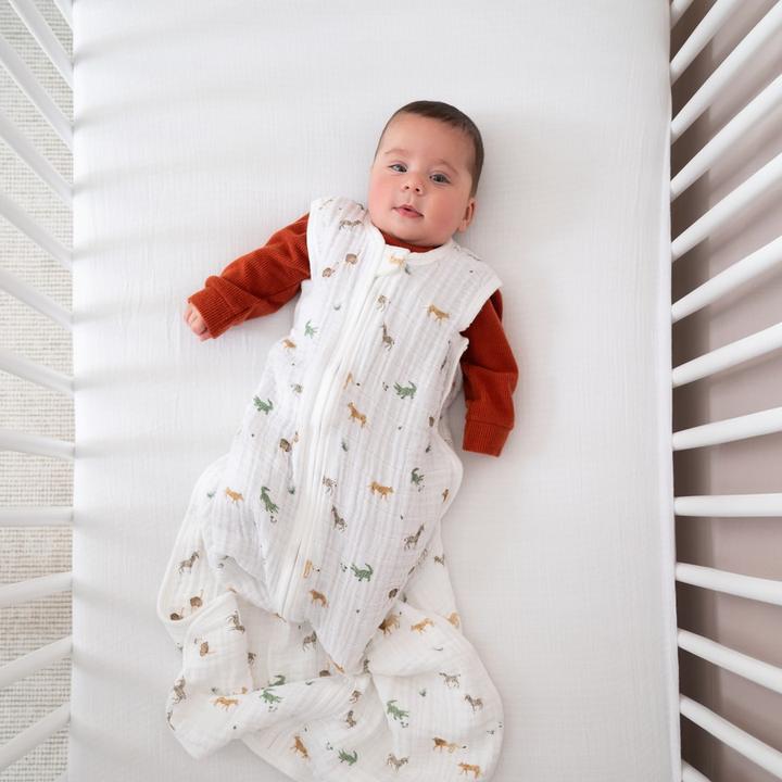 Actual product image aden + anais light sleeping bag 1.0 TOG organic cotton muslin (98 cm, Summer)