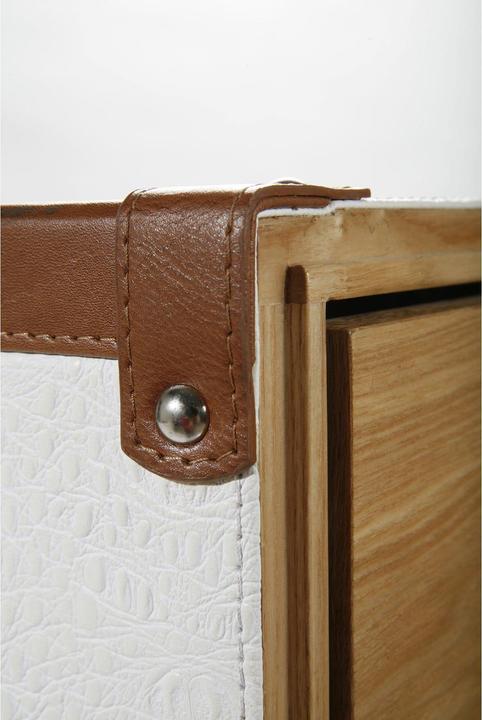 Immagine prodotto Kare Design Baule guardaroba Cosmopolitan bianco Croco (63 x 56 x 145 cm)