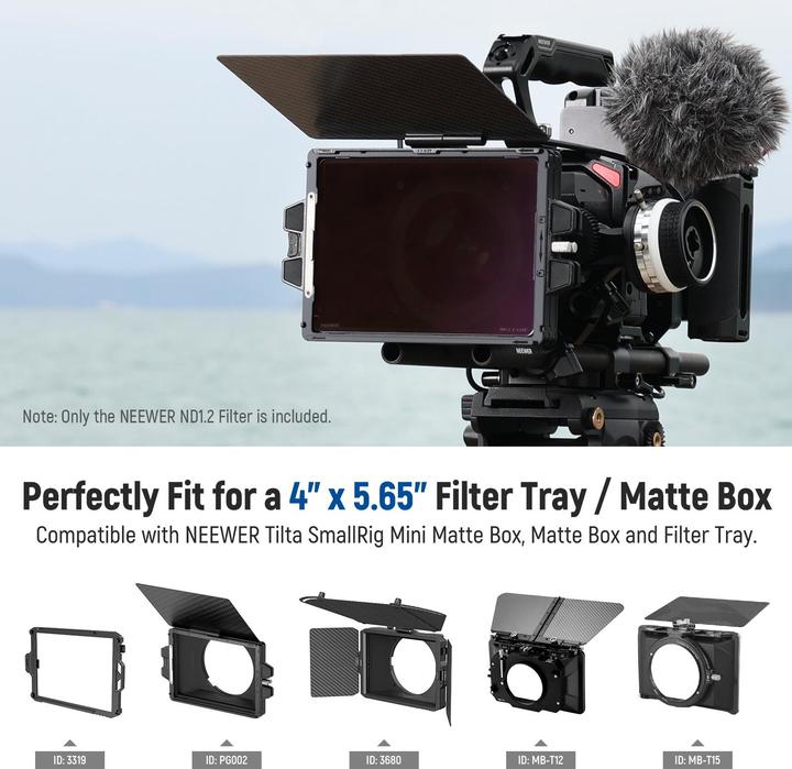 Actual product image Neewer ND1.2 (Neutral density filter, 143.50 mm)